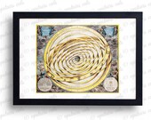 18th Century Antique Celestial Map Digital Print - Vintage Wall Art Print Printable Graphics - INSTANT Digital Download.