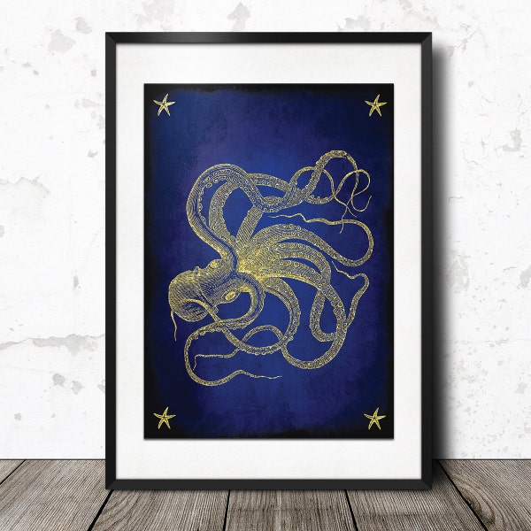 Vintage Octopus Art - Etsy