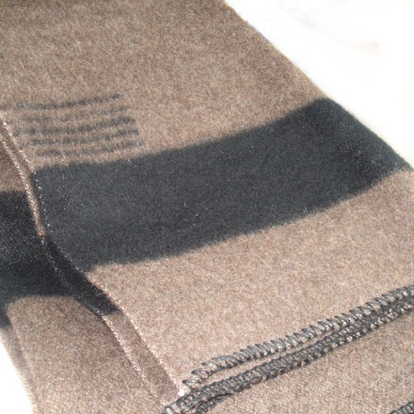 Wolldecke Hudson's Bay Style Dicke und extrawarme Decke 100% Biologische Schurwolle Decke XXL Naturbelassen Handgewebt