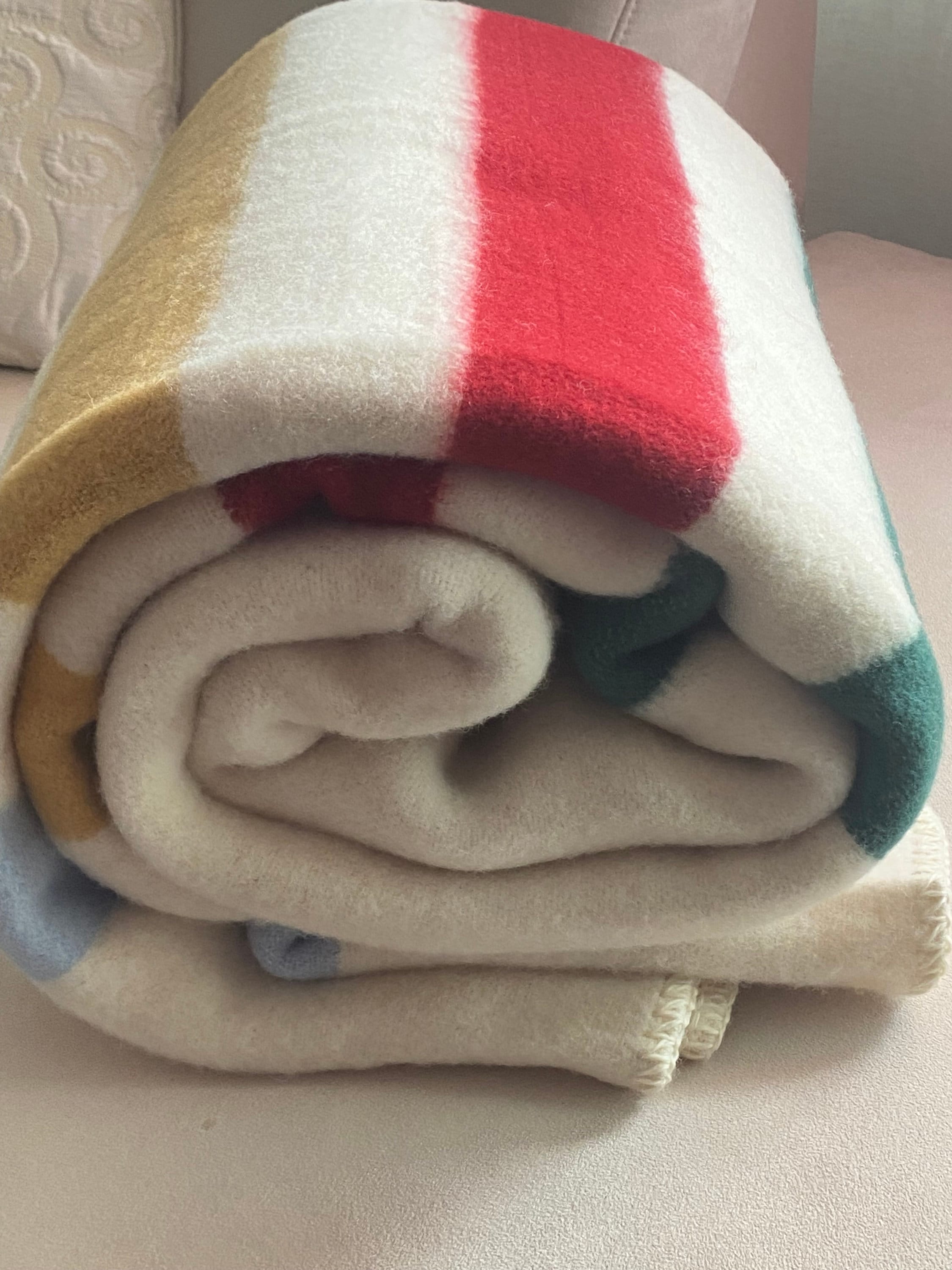 Wool Blanket Hudson's Bay Style Bedspread Bedspread Thick Etsy