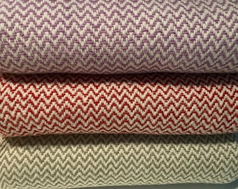 Luxury natural wool blanket / plaid / blanket 100% extra fine merino wool untreated 160 x 200 cm