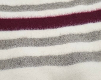 Wolldecke Hudson's Bay Style Wohndecke Bettüberwurf Dicke Decke Biologische Wolle 100% Lammwolle XXL Naturbelassen Handgewebt 180Х220сm