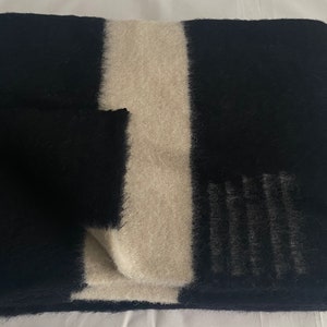 Wool blanket Hudson's Bay Style Thick and warm blanket 100% organic wool virgin wool blanket XXL Natural handwoven