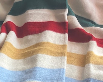Wool Blanket Hudson's Bay Style Bedspread Bedspread Thick and Warm Stripes Blanket 100% Organic Merino Wool 160X220/240/260 Handwoven