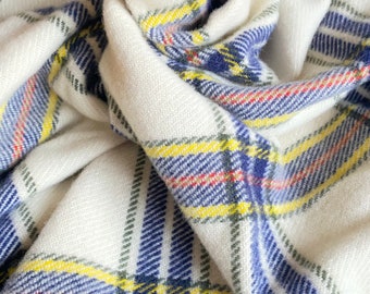LUXURY wool blanket bedspread throw plaid 100% extra fine merino wool natural blanket handwoven NEW 150 x 190 cm