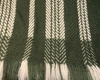 100% Organic New Wool Thick and Warm Blanket Bedspread Handspun Handwoven Natural NEW Organic Wool