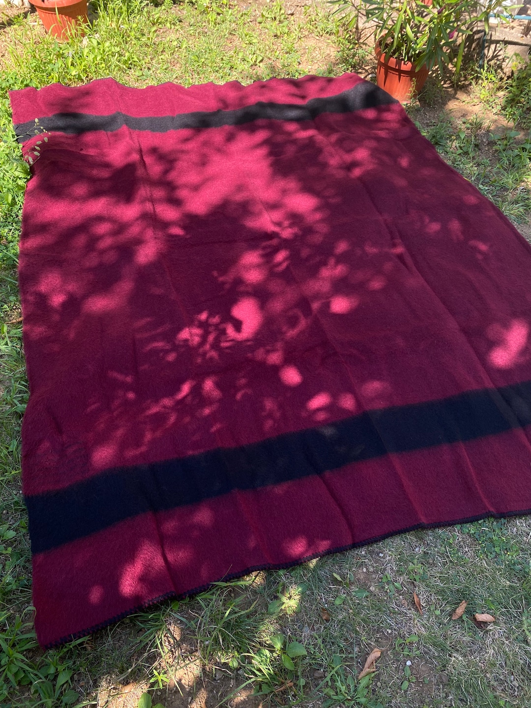 Wool Blanket Hudson's Bay Style Thick and Warm Blanket Etsy