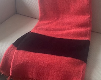 Wool blanket vintage thick, heavy and warm blanket organic wool 100% sheep's wool wool new wool XXL hand-woven natural 180X270cm