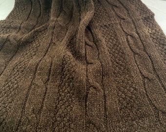 Wool blanket bedspread throw bed runner wool 100% organic new wool blanket knitted NEW 80 x 180 cm
