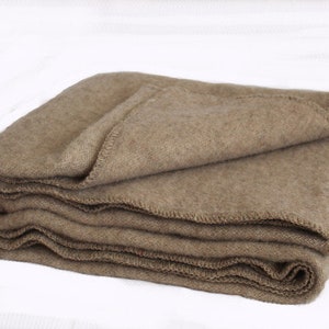 Wool blanket Thick and warm blanket Organic wool 100% virgin sheep's wool Virgin wool XXL Hand-woven Natural 180X200/220/240/260 cm