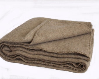 Wool blanket Thick and warm blanket Organic wool 100% virgin sheep's wool Virgin wool XXL Hand-woven Natural 180X200/220/240/260 cm