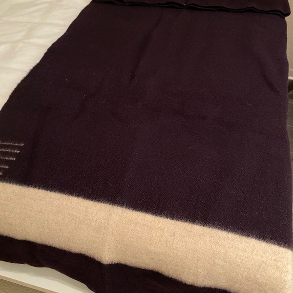 Striped Wool Blanket Etsy