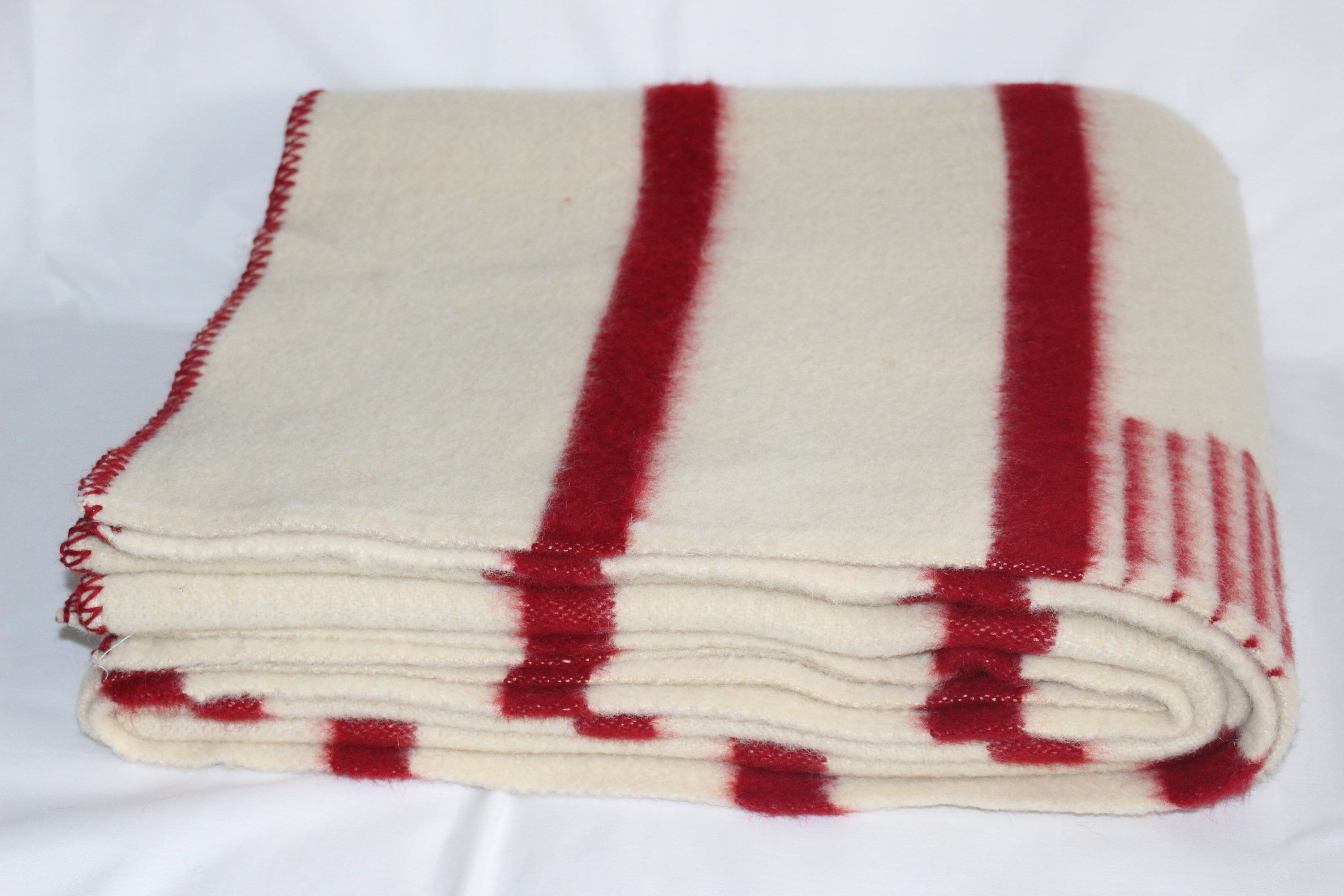 【未使用】EARLY'S WITNEY POINT ウィットニー　ブランケット Early's Witney 5 Point Striped Wool Blanket Made in England