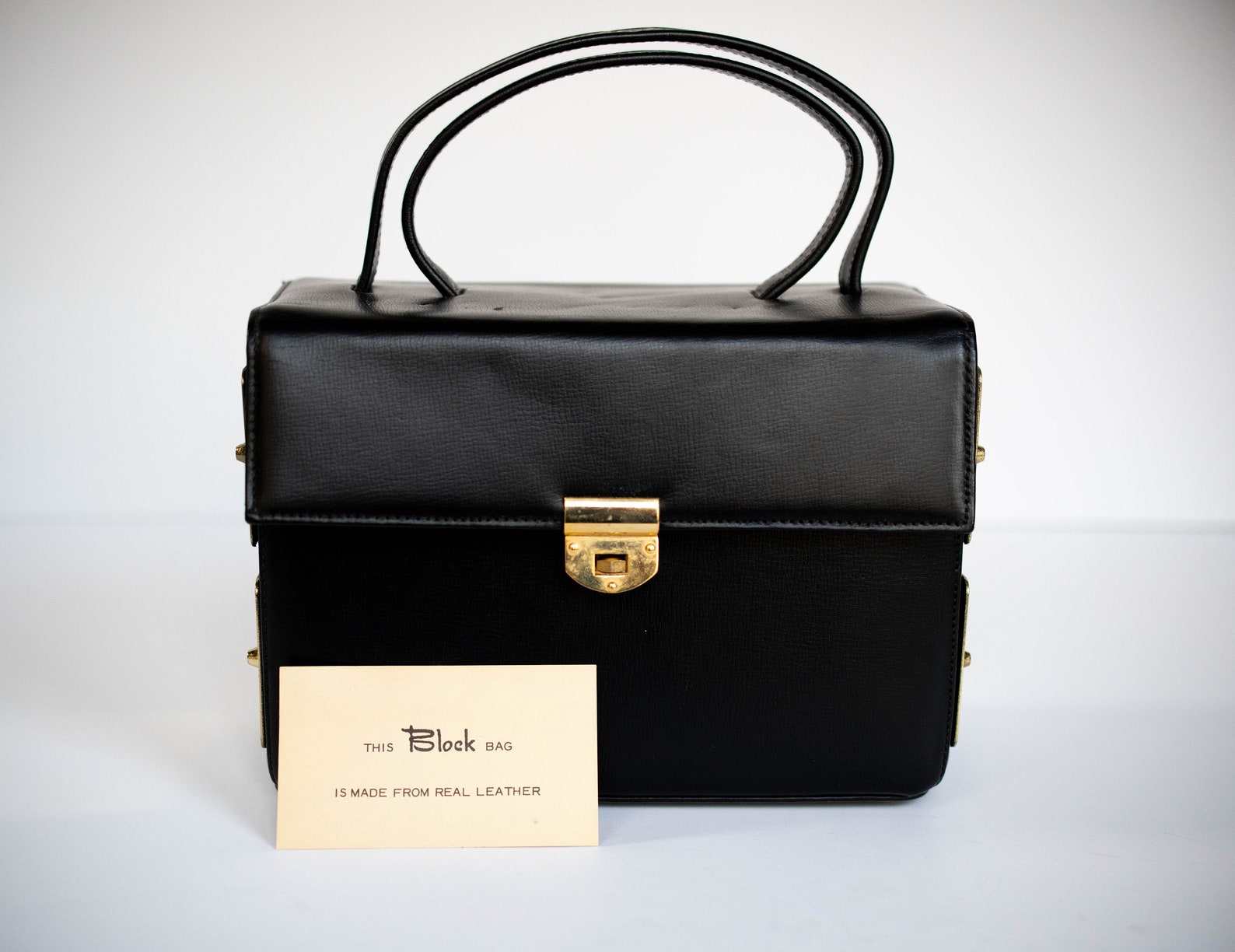 Rare Art Deco Small Train Case Purse by Block Black Genuine Etsy