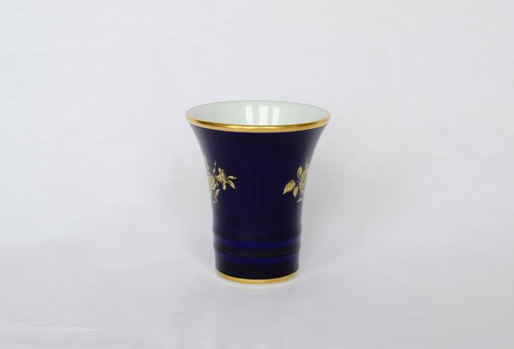 Bavaria Schumann Arzberg Echt Kobalt Small Vase o… - image 2