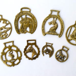 Cast Horse Brasses Saddle Buckles Horse Saddle Brass Buckles Tack Horse Medal Equestrian Collection, Choose Yours