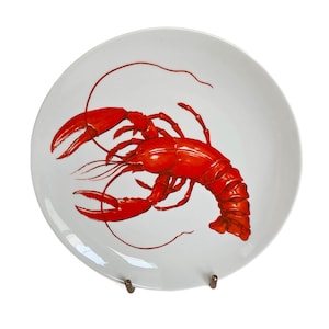 Vintage Porcelain Lobster Plates - Etsy