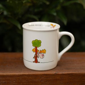 Vintage Hallmark 1986 Mug – &quot;Wanna Moose Around?&quot;| 80s Humor | Rim Shots Series | Made in Japan | Collectible Coffee Mug