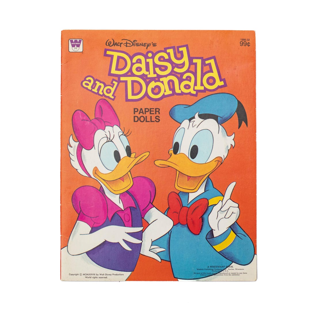 Vintage Daisy und Donald Paper Dolls Buch (1986) von Whitman - Walt ...