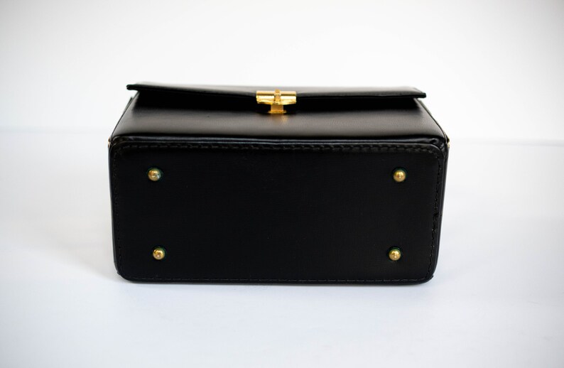 Rare Art Deco Small Train Case Purse by Block Black Genuine Etsy