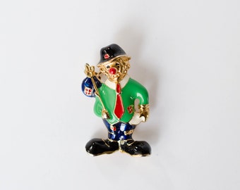 Cute Vintage Clown Enamel Pin Brooch