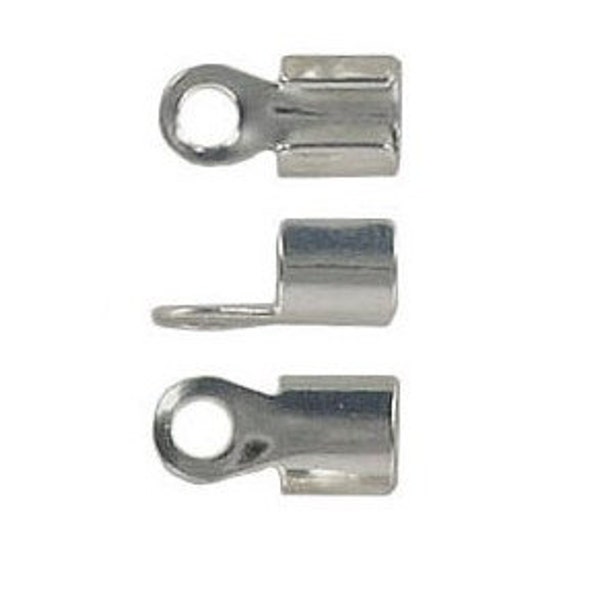 10-50-100--Crimps Connectors, Stainless Steel 10x5mm, 3.5mm, Inside diameter  (B6-13)