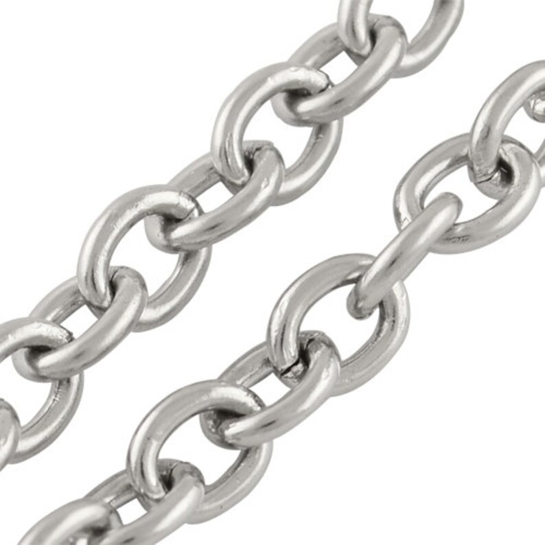 1-5-10metersStainless Steel Chain 3x2.5mm B46-1 | Etsy