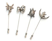 1pcs Vintage, Stick Pins, Hat Pins , Antique Silver (B27-20)