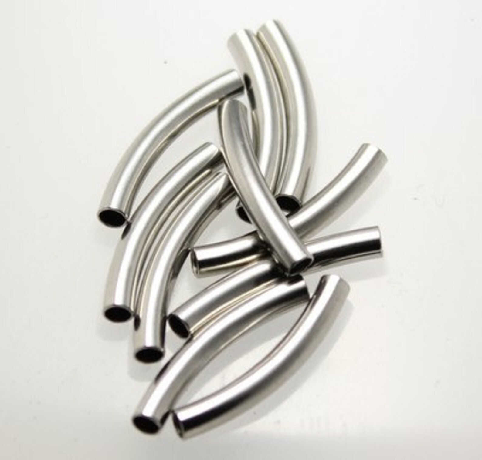 1020100pcsStainless Steel Curved Tubes 3x22mm curved Etsy