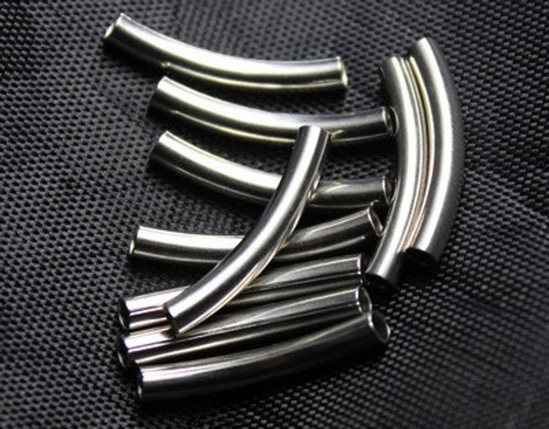 1020100pcsStainless Steel Curved Tubes 3x22mm curved Etsy