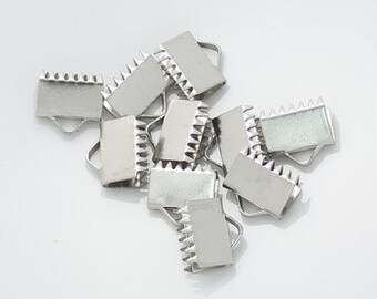 6pcs--Stainless Steel Tips, 8.5x8x5mm (B54-13)