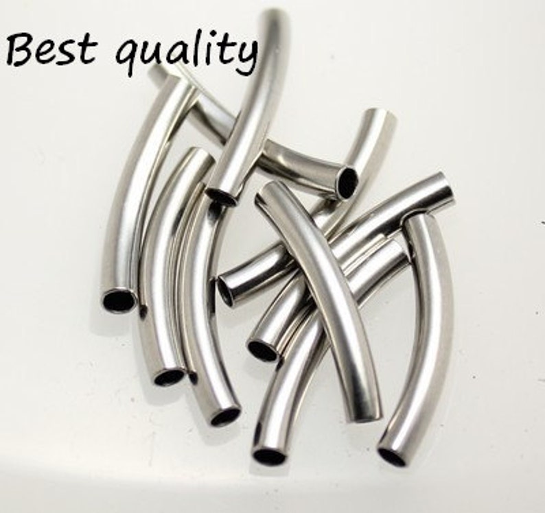 20100pcsstainless Steel Curved Tubes 3x22mm Curved Tube Etsy