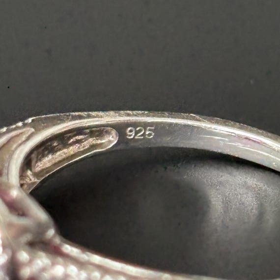 Estate Lab Created Cushion Cut Lab Ruby and Diamo… - image 8