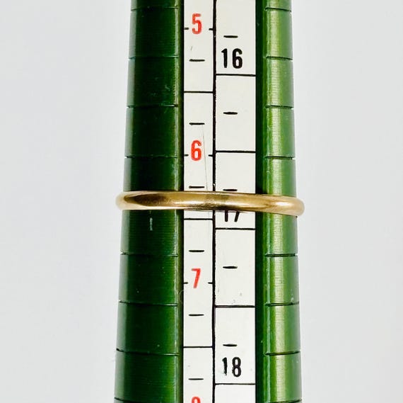 Edwardian 10k Yellow Gold Ruby Solitaire Ring , R… - image 5