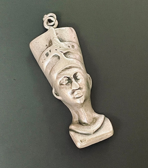 Vintage Egyptian Sterling Silver Queen Nefertiti … - image 4
