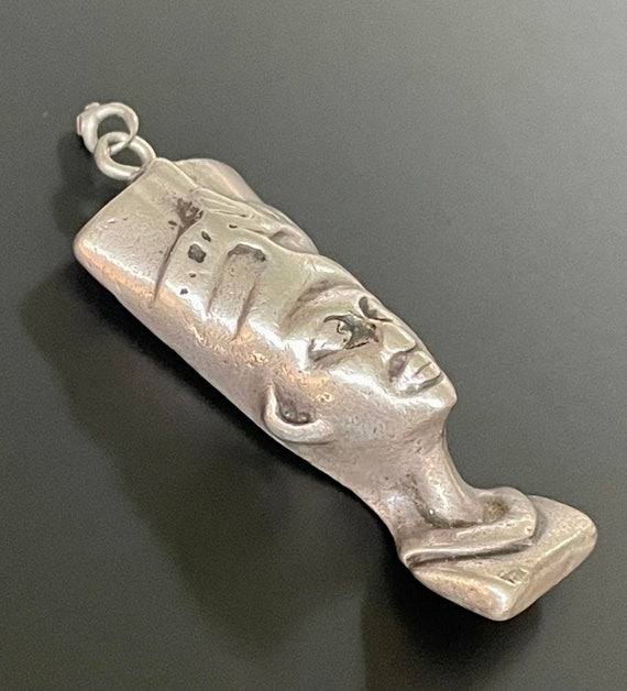 Vintage Egyptian Sterling Silver Queen Nefertiti … - image 3