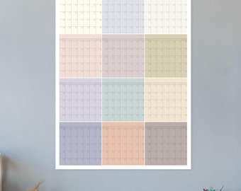 Large Undated Wall Calendar: Giant 12 Month Organizer,Big Blank Calendar