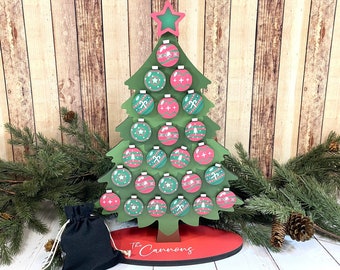 Countdown Christmas Tree Advent Calendar - Advent Christmas Tree - Advent Calendar - Personalized Advent Calendar - Christmas Tree Decor