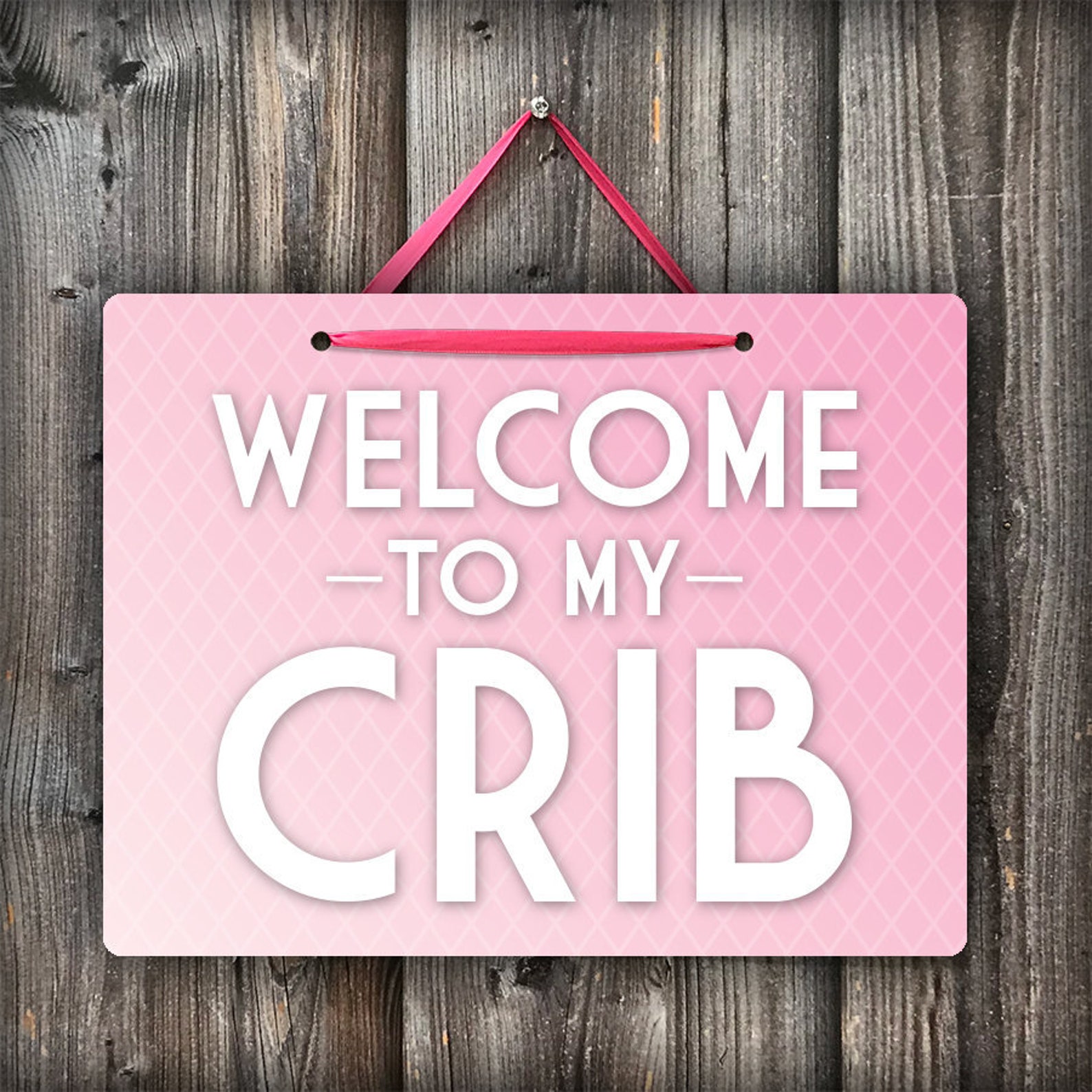 TO My CRIB Metal Pink Sign Pink Nursery Sign Crib Etsy New Zealand