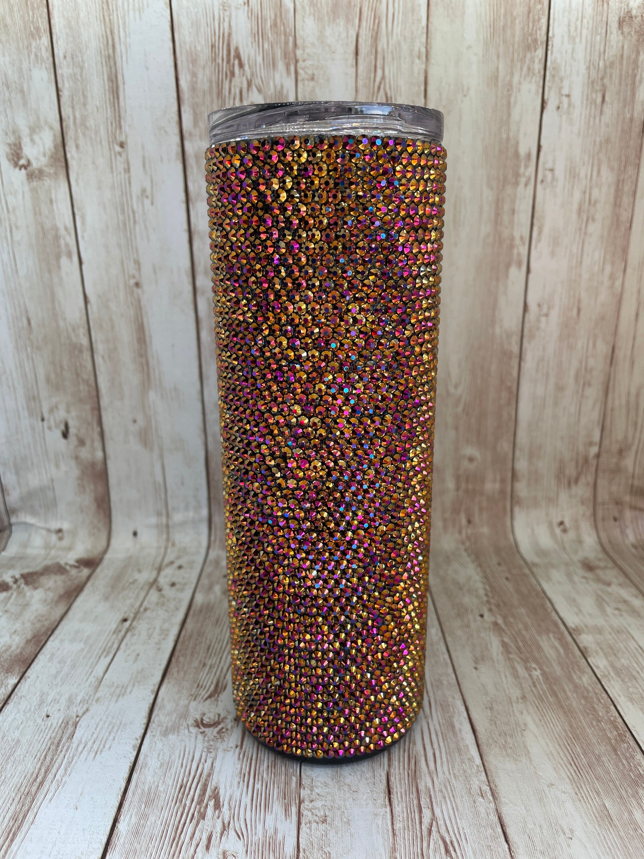 Rose Gold 20oz Rhinestone Tumbler - Etsy
