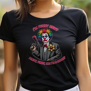 Clown T-Shirt, Funny Clown Graphic Tee, Colorful Clown Design, Unique T-Shirt, Humorous Clown Shirt, Gift for Clown Lovers