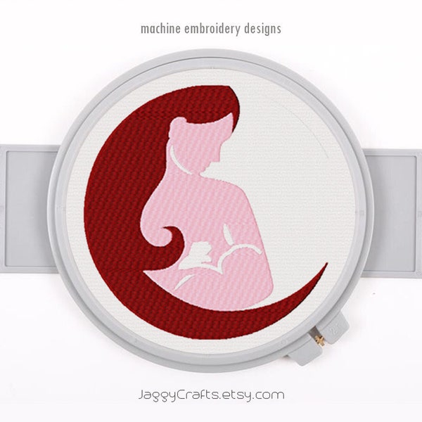Breastfeeding Embroidery Design Breastfeed Breast Milk Logo Design Symbol Unique Embroidery Mom Baby 4X4 5X7 6x10