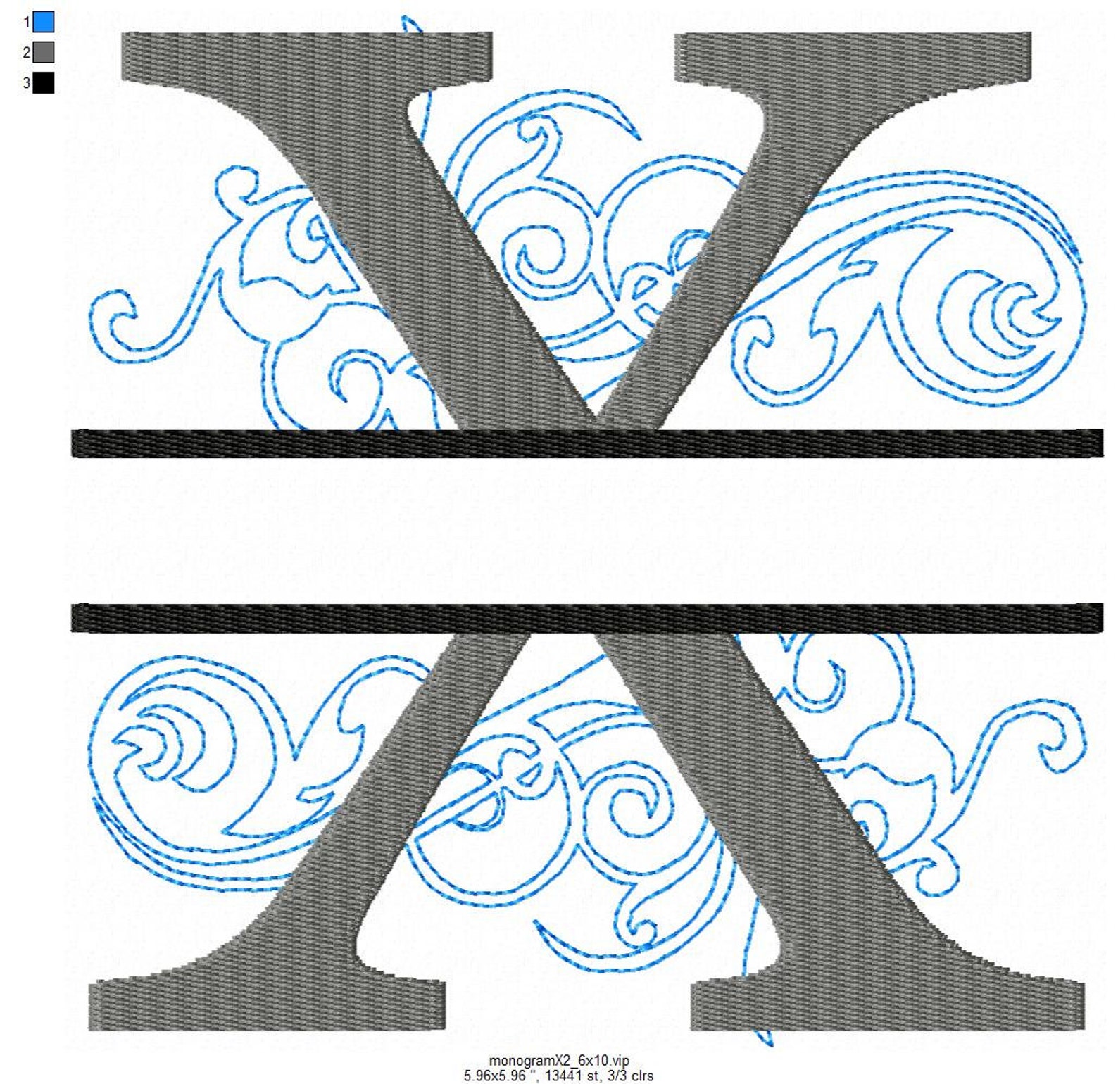 Split monogram x embroidery design font with swirl motif  etsy Split monogram x embroidery design font with swirl motif  etsy