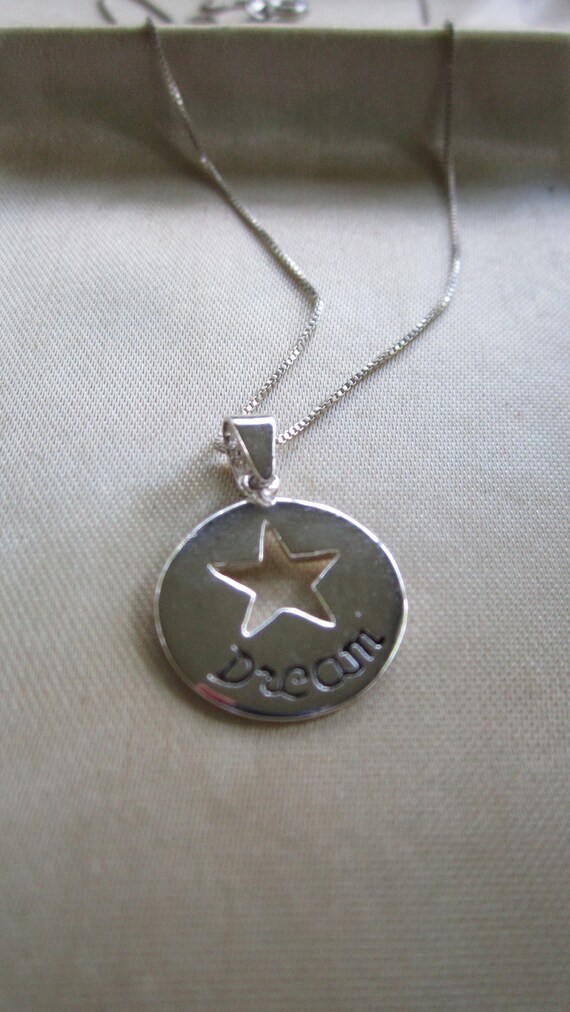 Vintage 16 Inch Sterling Silver Box Chain Necklace W Dream Vintage 16 Inch Sterling Silver Box