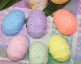 Jabón de leche de cabra con aroma a huevo de Pascua: Regalo ideal para la cesta de primavera, jabón con un divertido aroma.