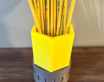 Pencil Holder STL for 3D Printing - Great for teachers gifts