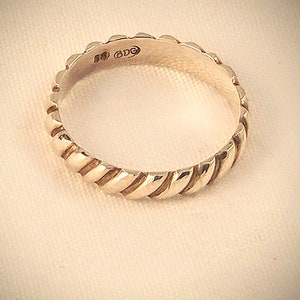 Sterling Silver Carved Ring