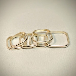 Sterling Silver Square Ring