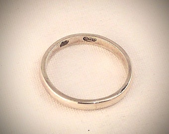 Sterling Silver Plain Stacking Ring
