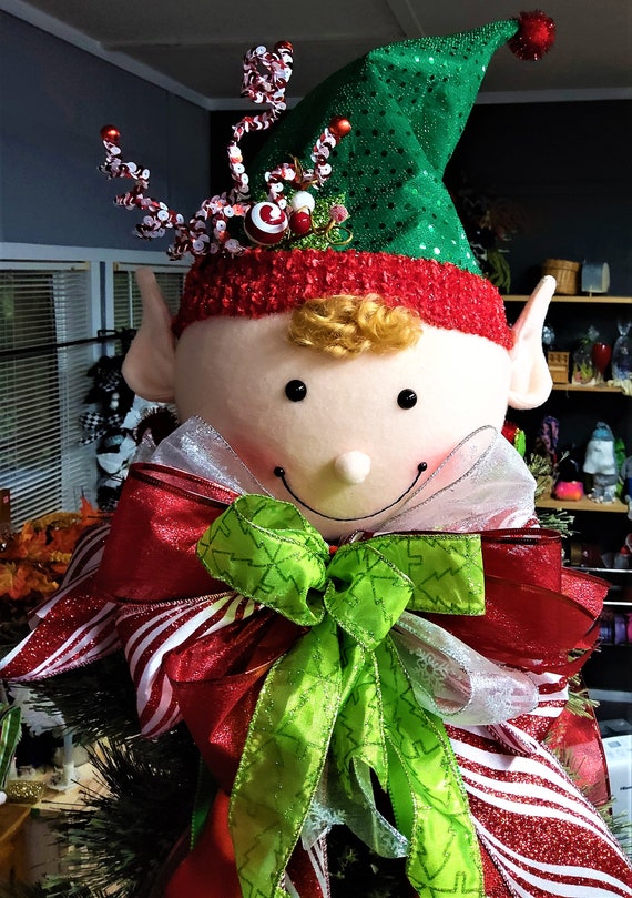 Buy BEST SELLER Elf Head Tree Topper Christmas Tree Toppergreat